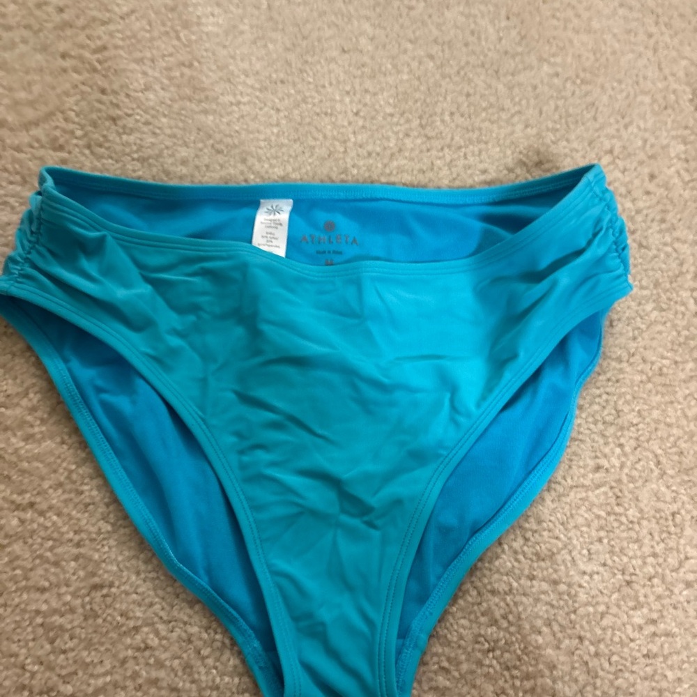 Athleta Womens Turquoise Swim Bottoms